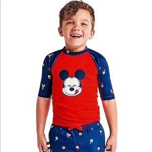 Mickey Mouse Rash Guard Size 9